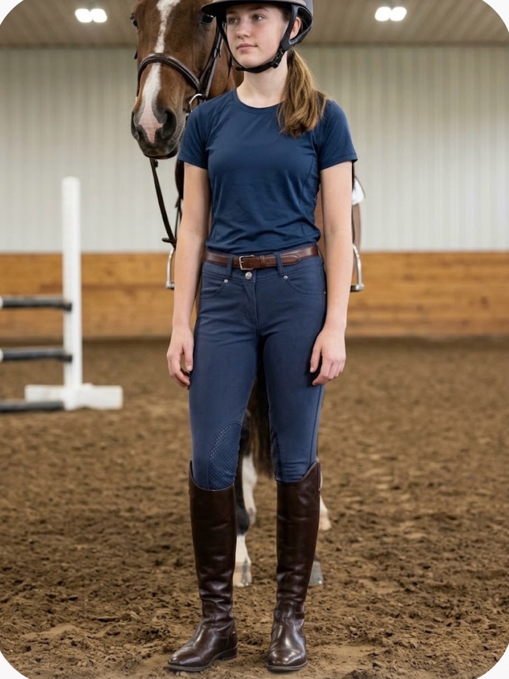 Primeur Ciara  Blue Riding Breeches - Classic Comfort